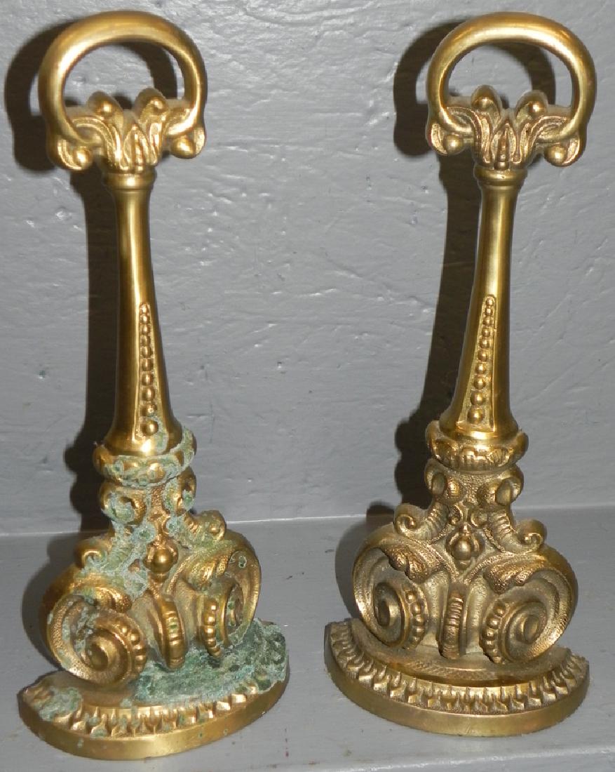 Pair Of Heavy Brass Doorstops (1 of 3)