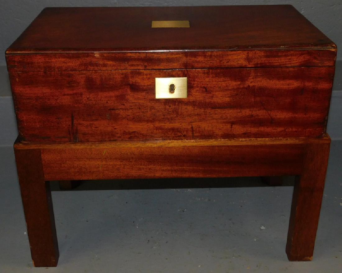 19th C Mahogany Lap Desk On Stand (1 of 3)