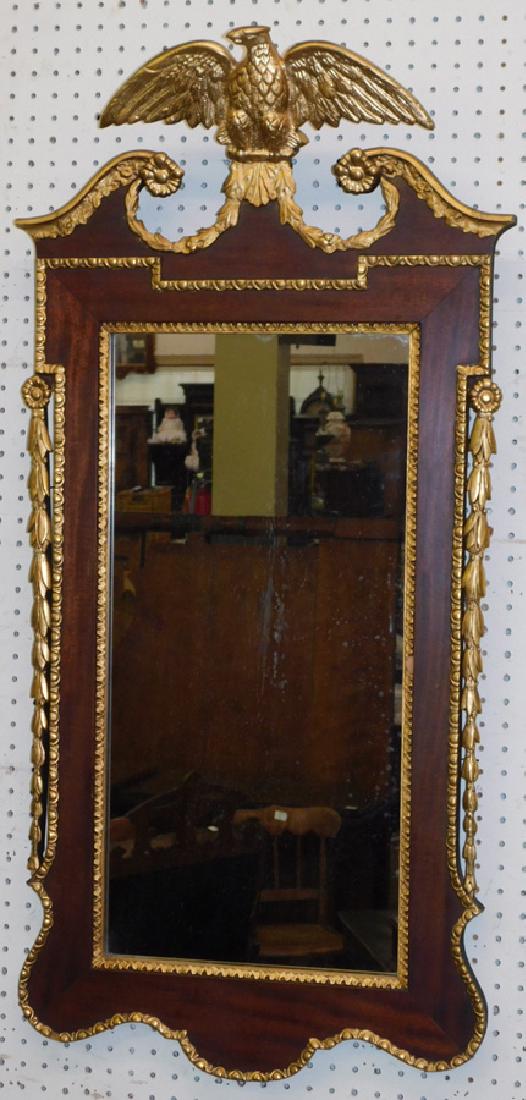 Mah & Gilded Full Eagle Spread Chipp Mirror (1 of 4)