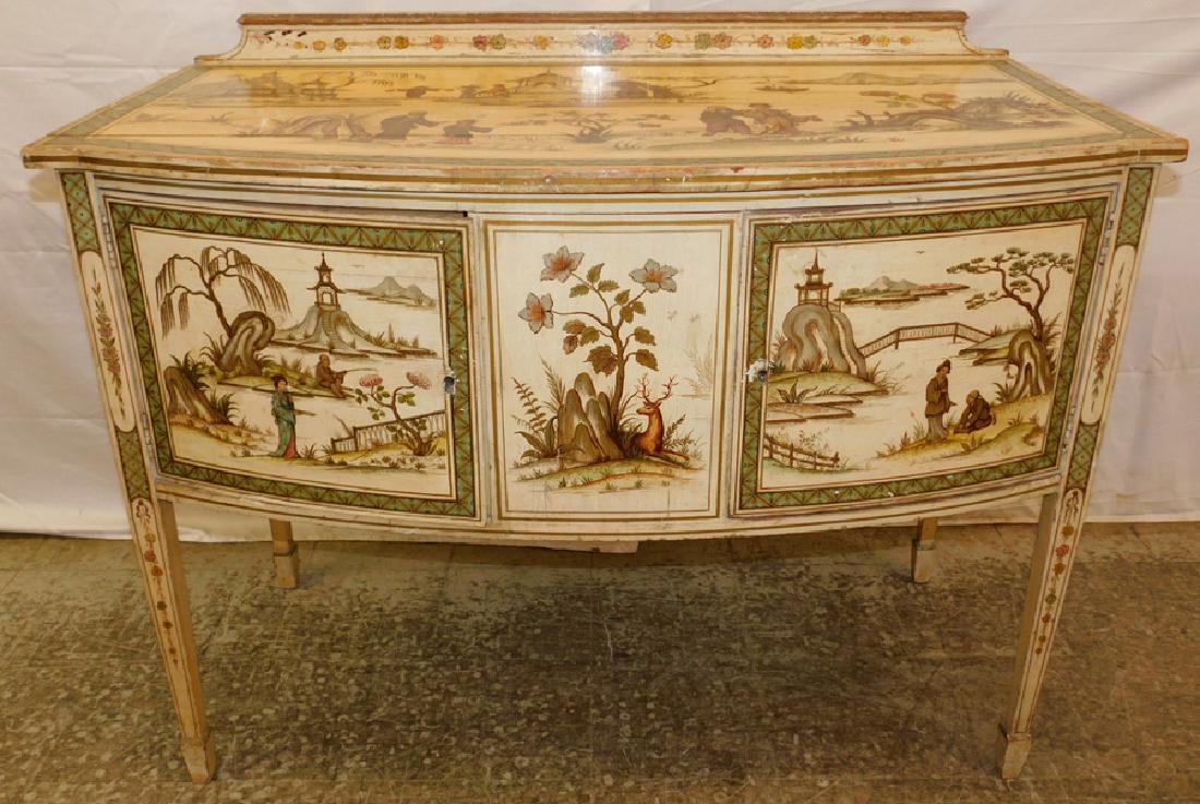 Paint Decorated Oriental Server (1 of 6)