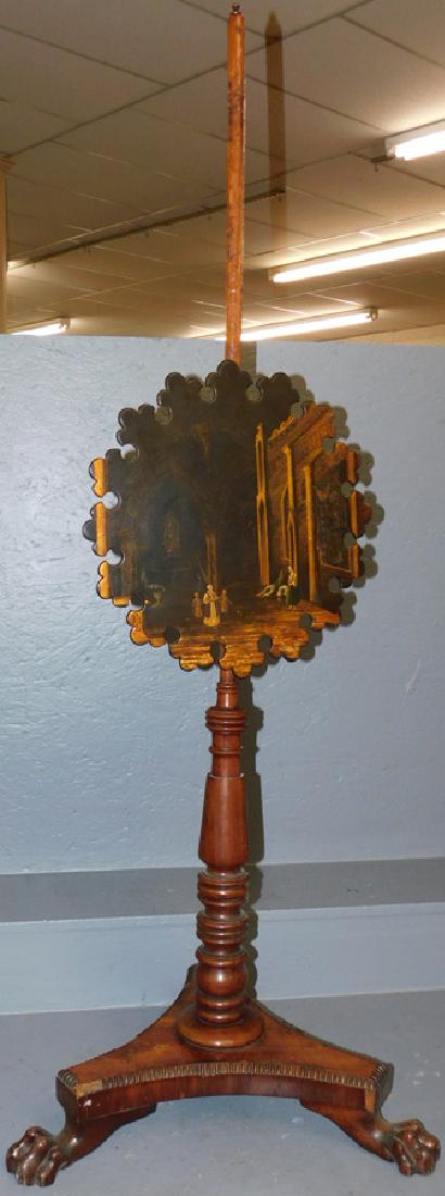 Mahogany Paint Decorated Fire Screen (1 of 4)