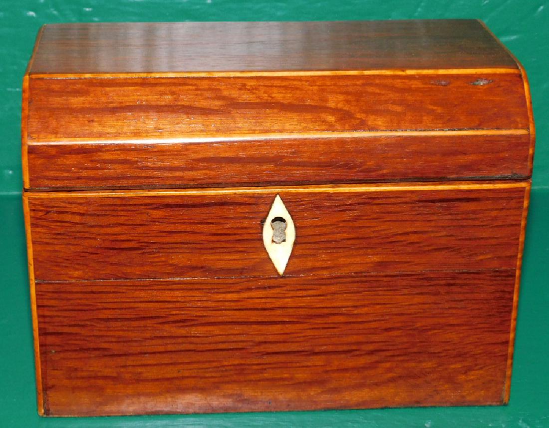 Rosewood Casket Tea Caddy: Rosewood Casket Tea Caddy . 7" W 4" D 5" H