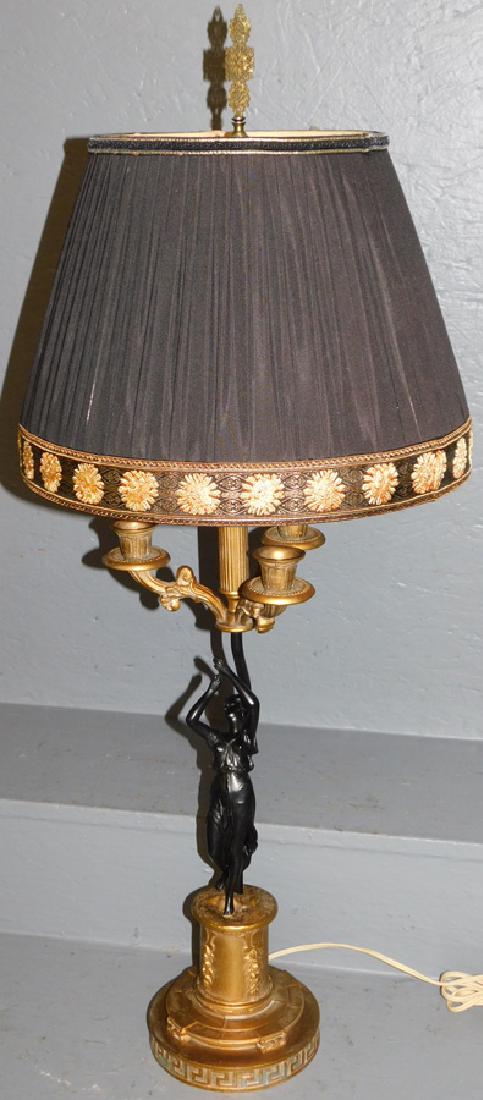 Signed Dav Art NY Figural Lamp With Shade (1 of 2)