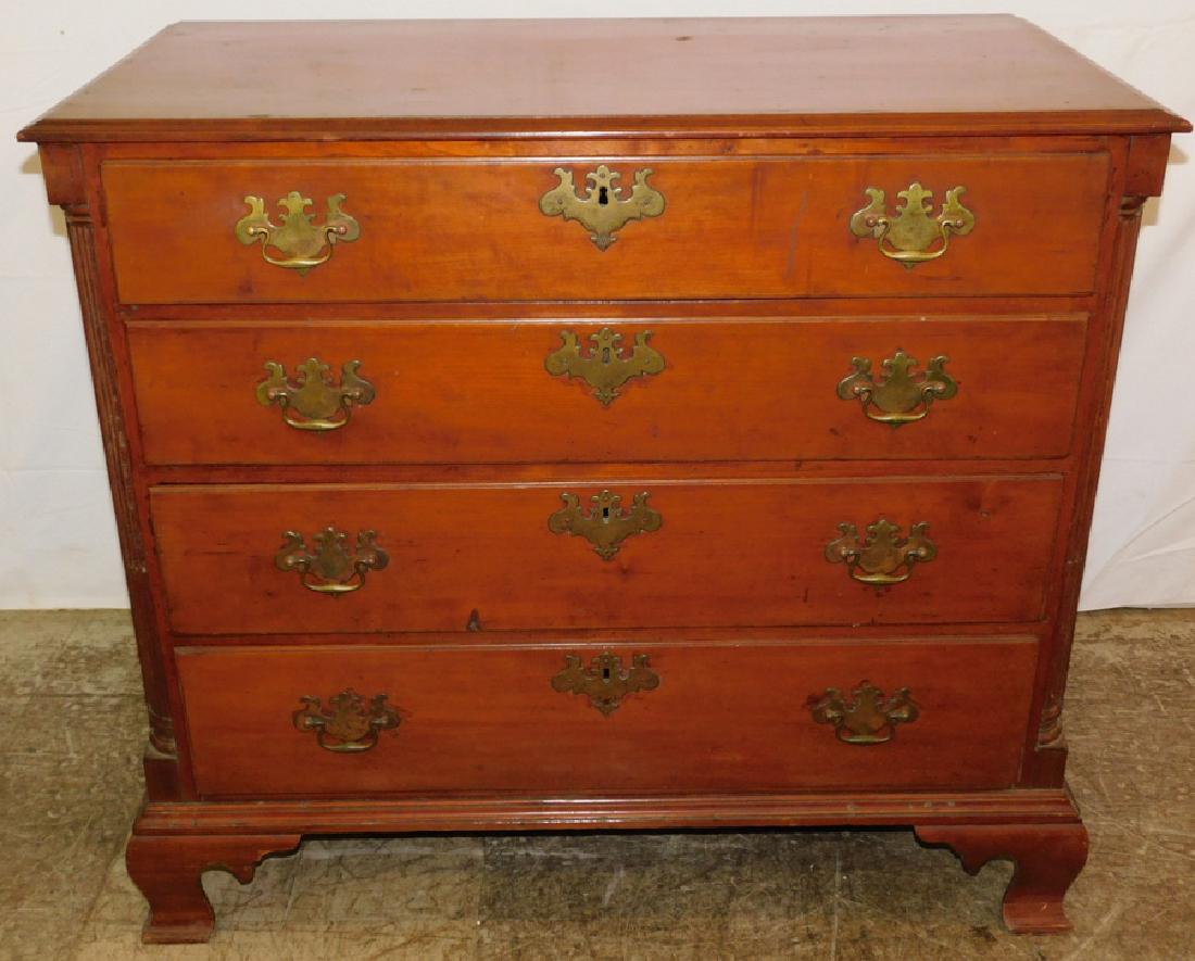 Period 19th C Cherry Bachelors Chest (1 of 4)