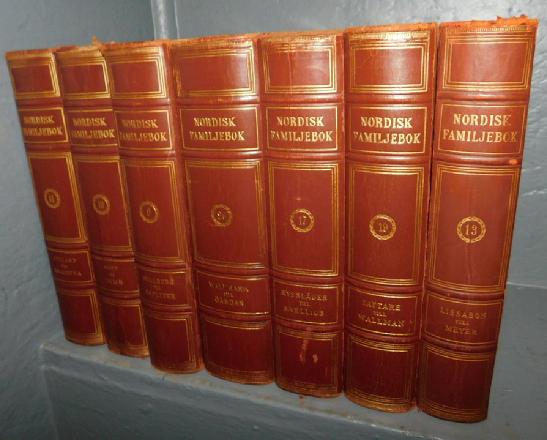 7 Quarter Leather Bound German Books (1 of 2)