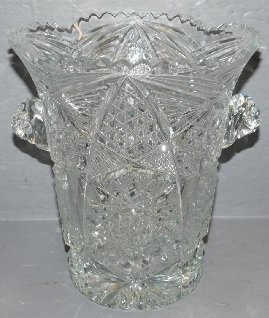 Large Cutglass Wine Cooler: Large Cutglass Wine Cooler Norfolk VA Estate. 11" H