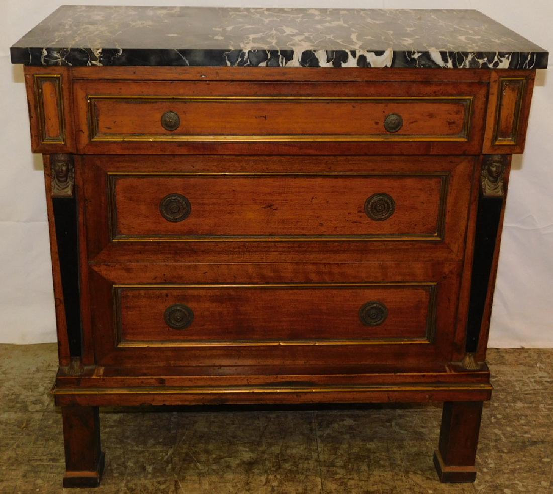 Marbletop Walnut  Miniature Chest (1 of 5)