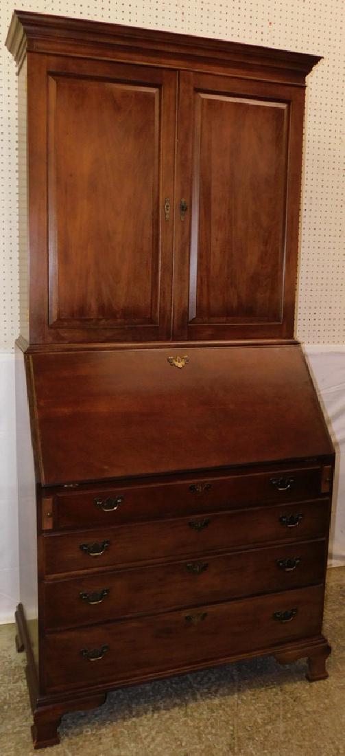 Mahogany Craftique Secretary: Mahogany Craftique Secretary Norfolk VA. Estate. 38" W 21" D 82" H