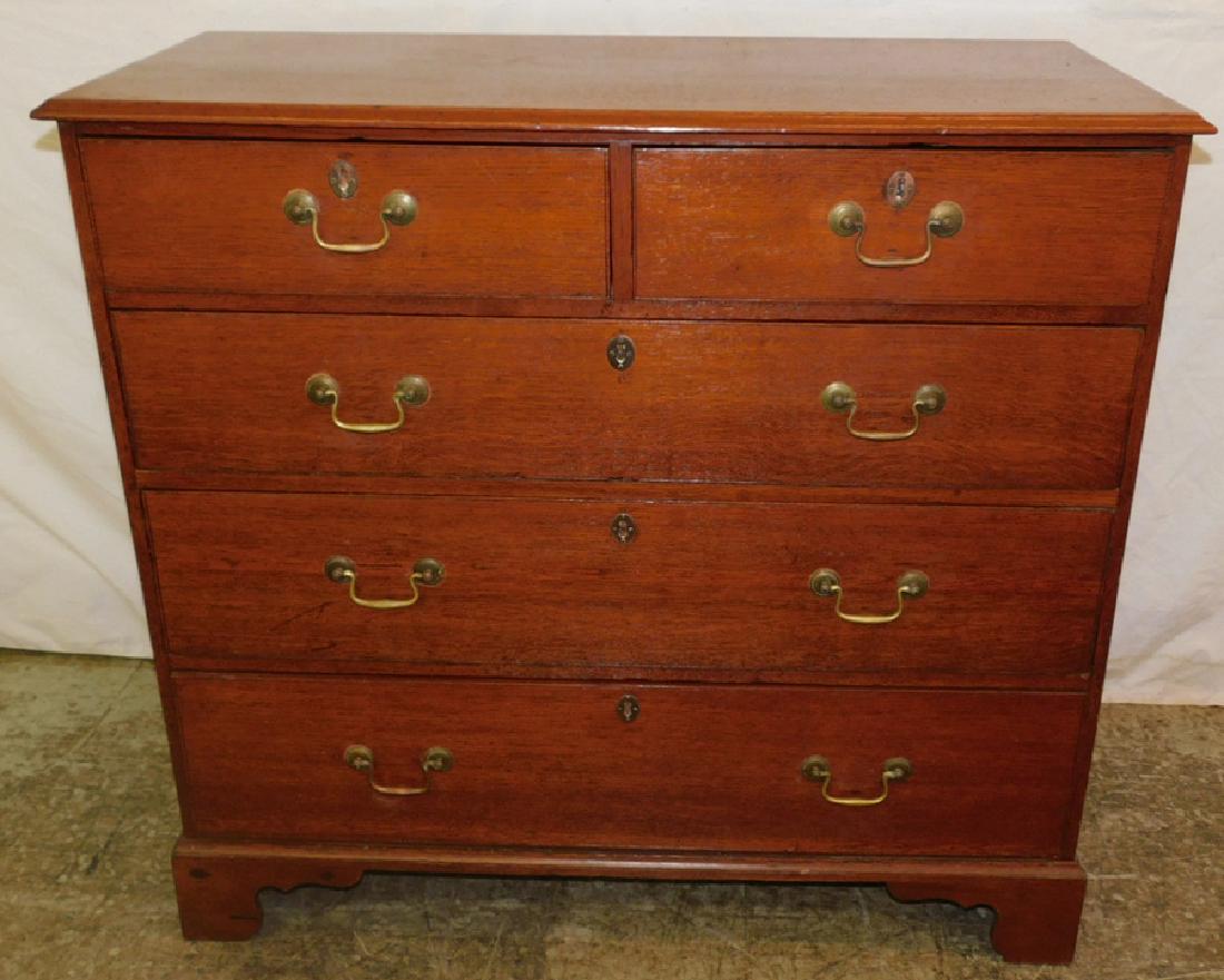 Antique 2/3 Drawer English Oak Chest (1 of 4)