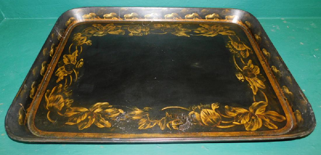 Tole Painted Tray (1 of 2)
