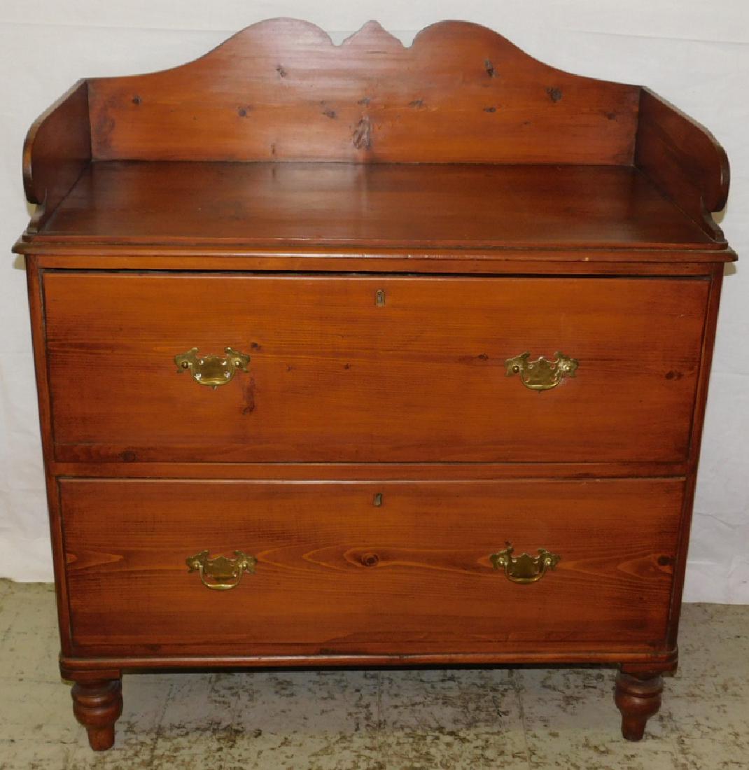 English Pine Two Drawer Wash Stand (1 of 3)