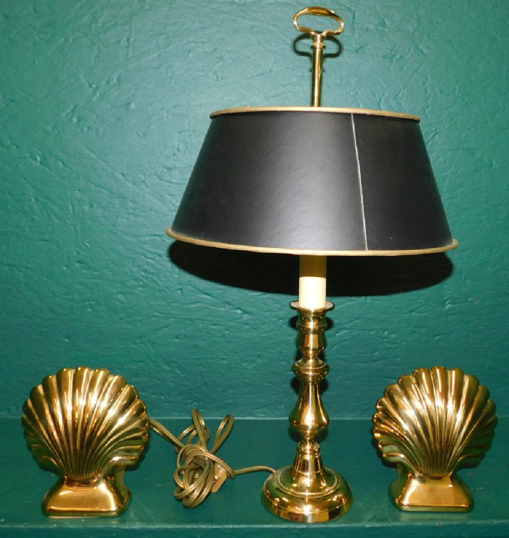 Pr Baldwin Brass Bookends & Student Lamp (1 of 8)