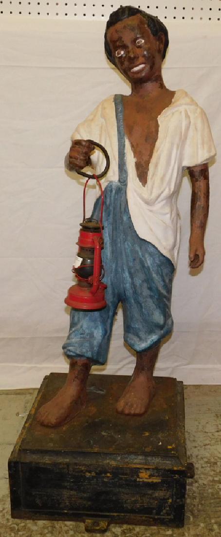 19th C Cast Iron Black Boy  Hitching Post (1 of 5)
