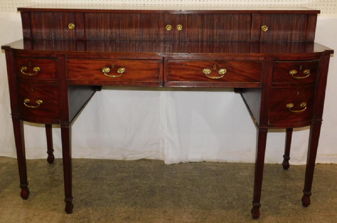 19th C Mahogany Hepplewhite Sideboard: 19th C Mahogany Hepplewhite Sideboard With Cellarette Drawer & Potty Door. 70" W 28" D 45" H