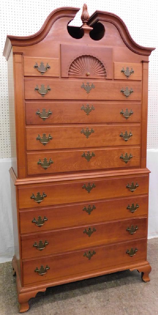 19th C Cherry Bonnet Top Chest On Chest Jan 01 2019 Langston
