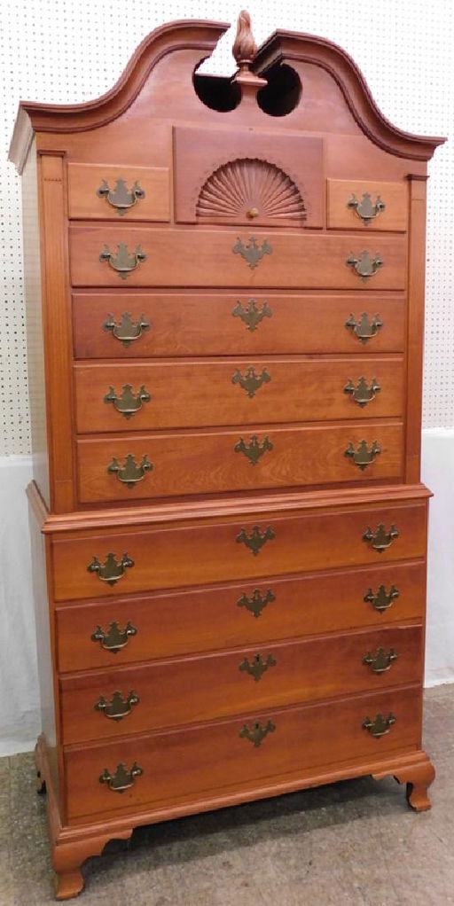 19th C Cherry Bonnet Top Chest On Chest Jan 01 2019 Langston