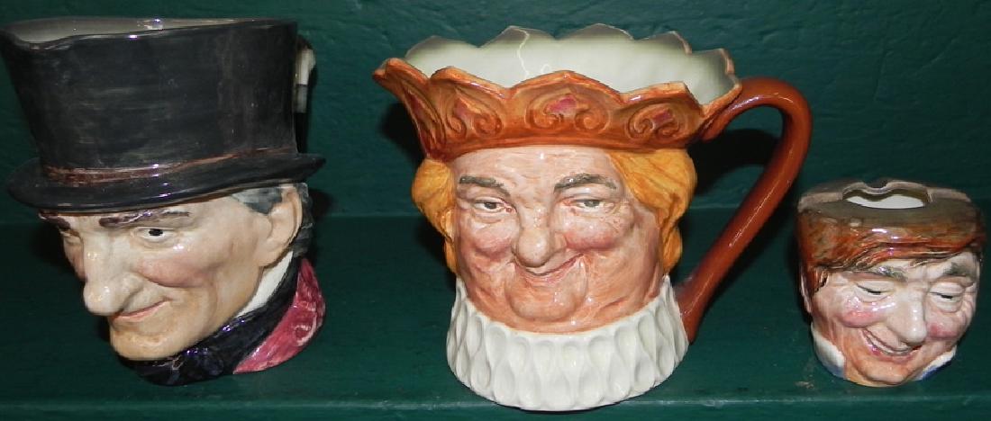 3 Royal Doulton Character Toby Jugs: 3 Royal Doulton Character Toby Jugs. Up to 6 1/2"