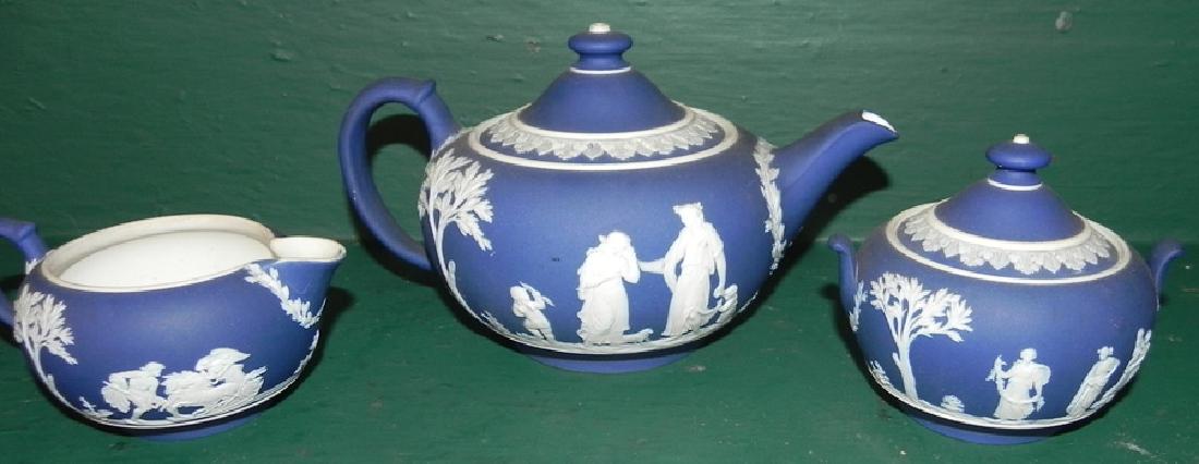 3 piece Jasperware Wedgwood tea set (1 of 2)