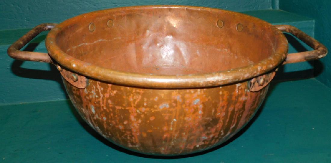 Copper round bottom bowl (1 of 3)