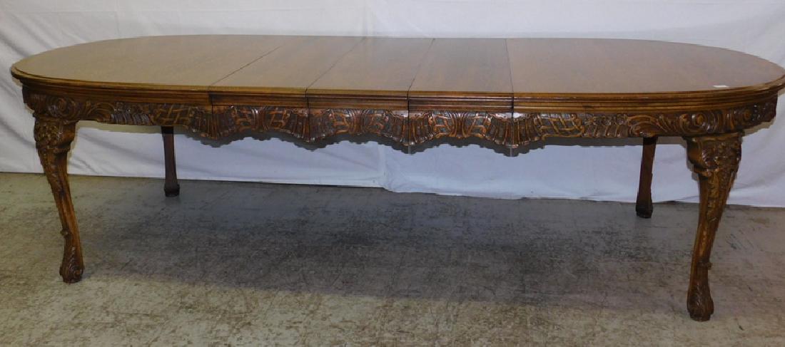 Quarter Sawn oak QA table w/ 3 leaves (1 of 4)