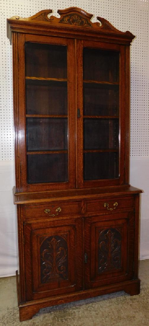 Quarter Sawn oak stepback cupboard (1 of 6)