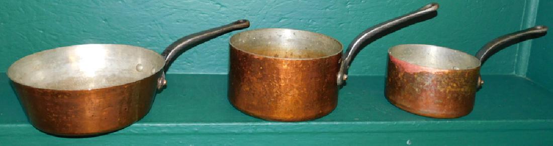 3 heavy copper pots (1 of 5)