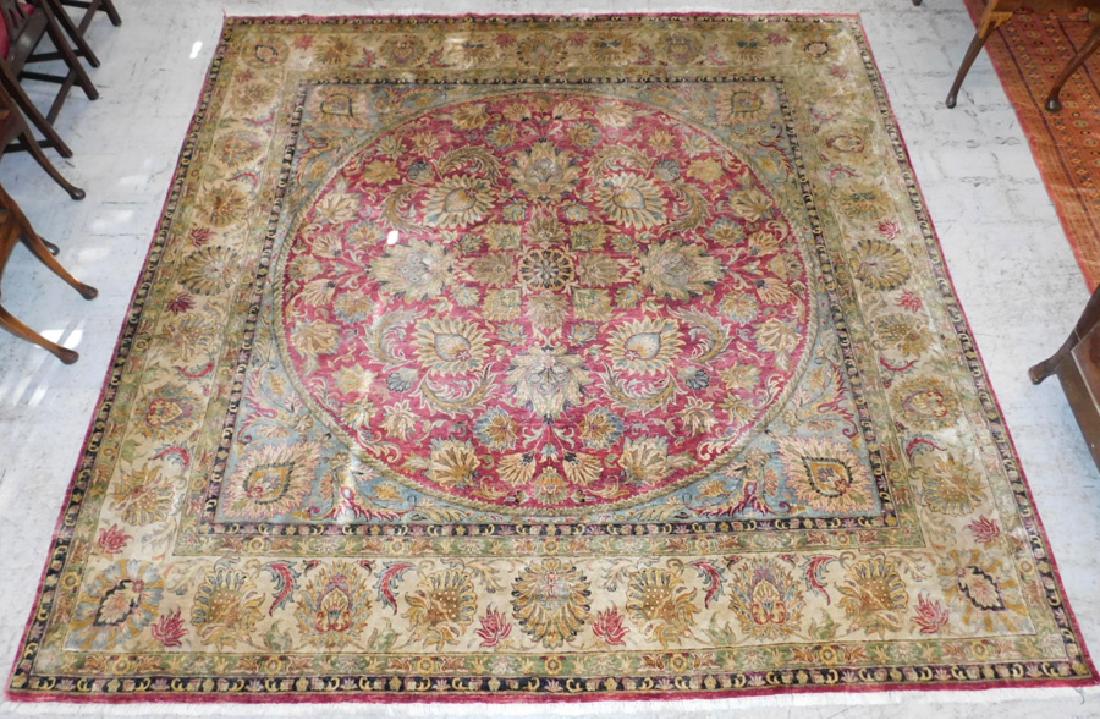 10'1 x 10' 3" Handmade silk Oriental rug (1 of 4)
