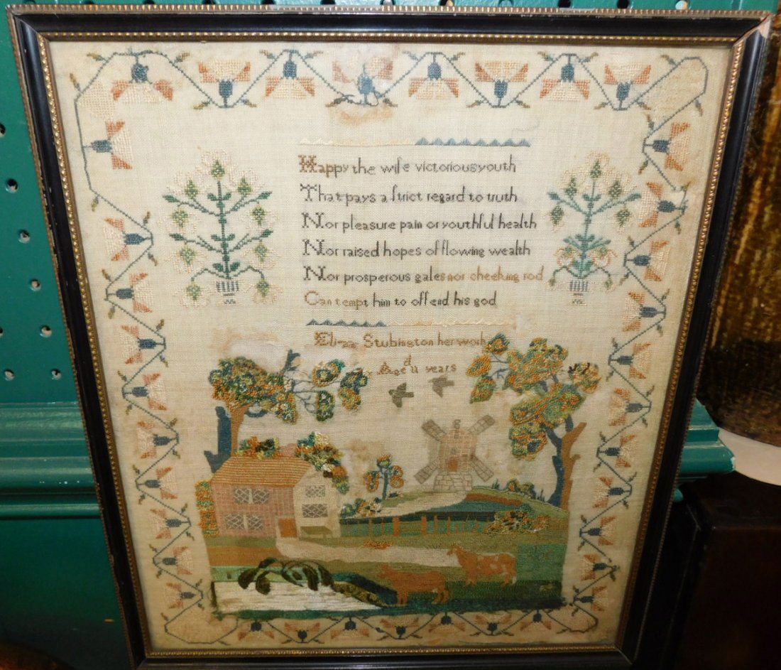 Needlework sampler by Eliza Stubington (1 of 1)