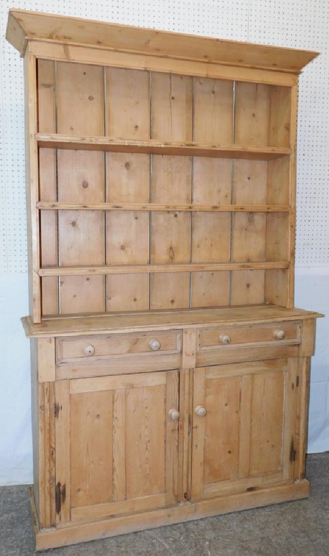 2 Piece Scrub Pine Hutch (1 of 4)