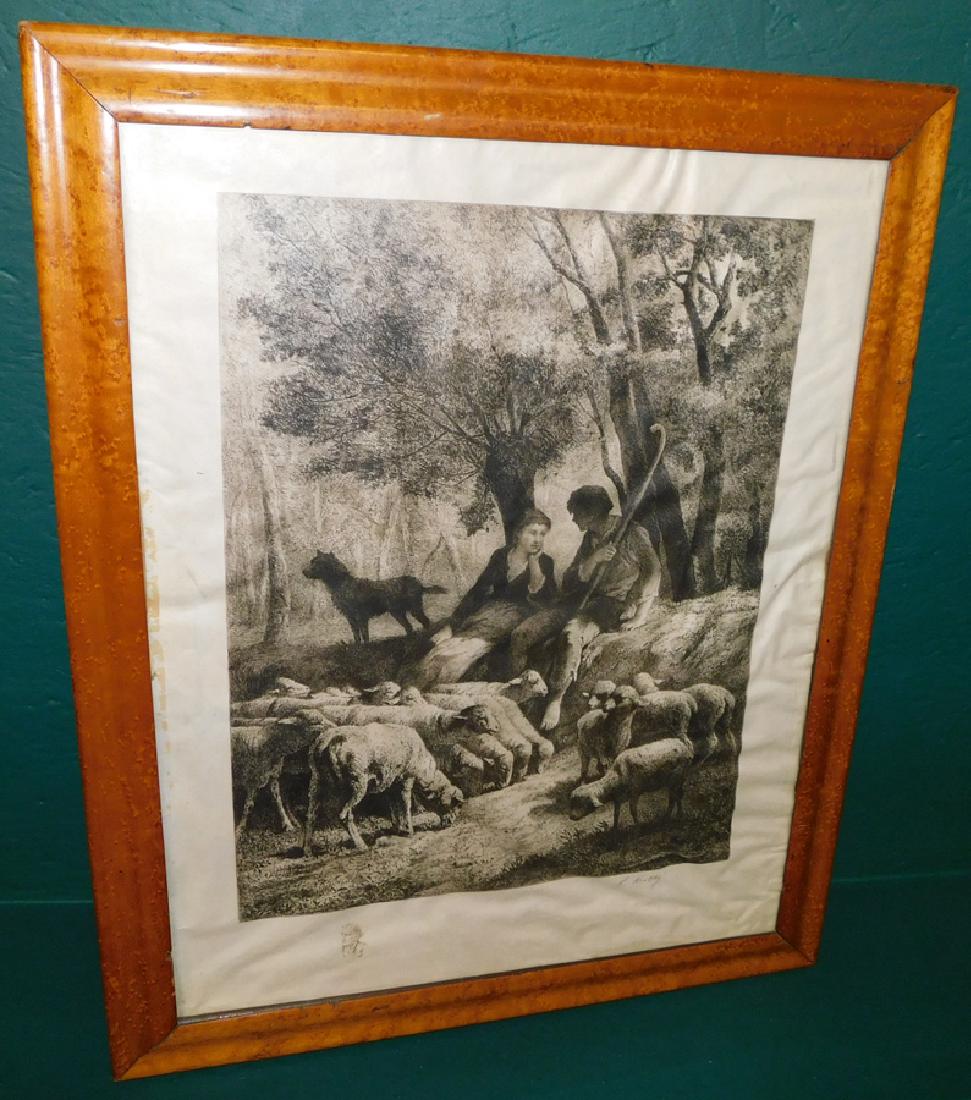 Framed Block Print in Birdseye Maple Frame (1 of 6)