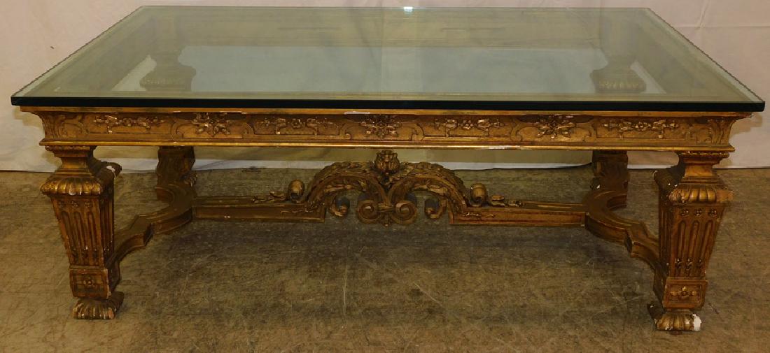 Fr Renaissance Gl Top Gold Gilt Coffee Table (1 of 6)