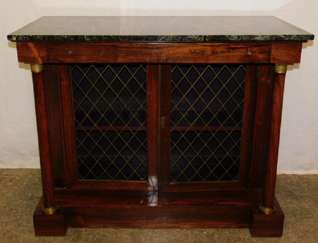 Regency Marble Top Rosewood Server (1 of 5)