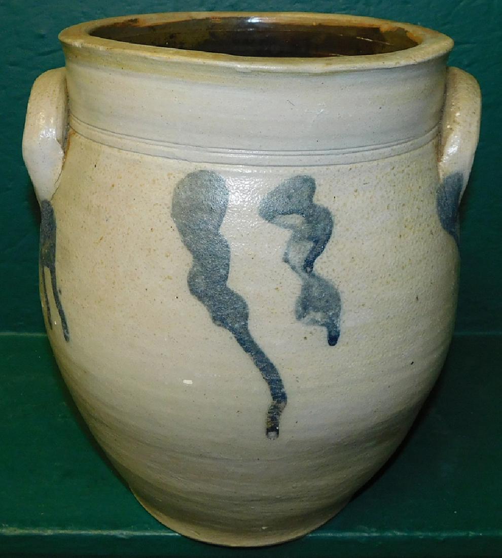 Blue Decorated Butter Crock (1 of 3)