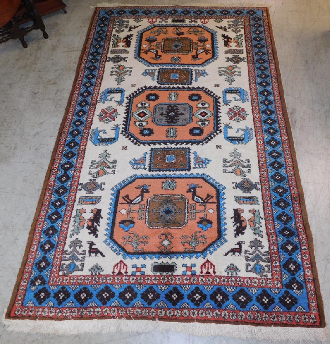 5' 3" X 9' 1" Antique Handmade Oriental Rug (1 of 4)