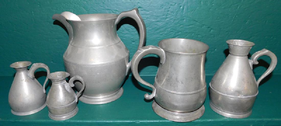 5 English Pewter Items (1 of 1)