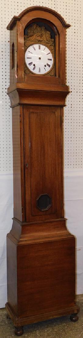 19th C Walnut Continental Tall Case Clock (1 of 3)