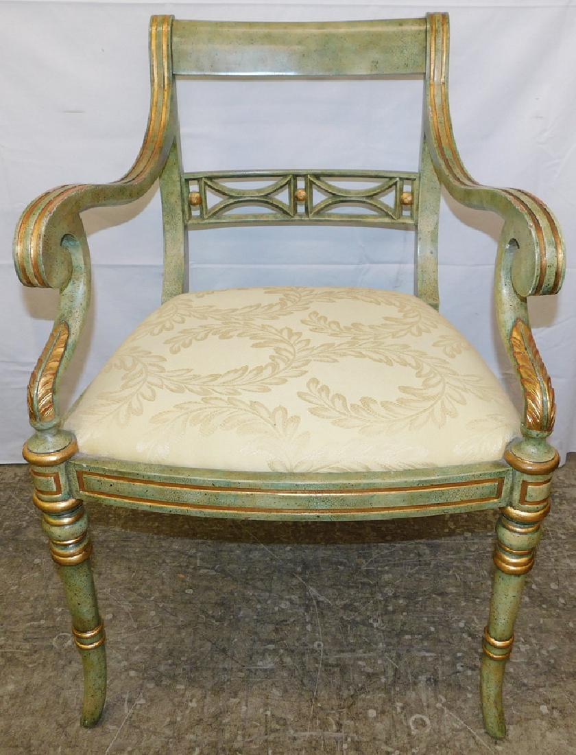 French Gold Decorated Arm Chair (1 of 3)