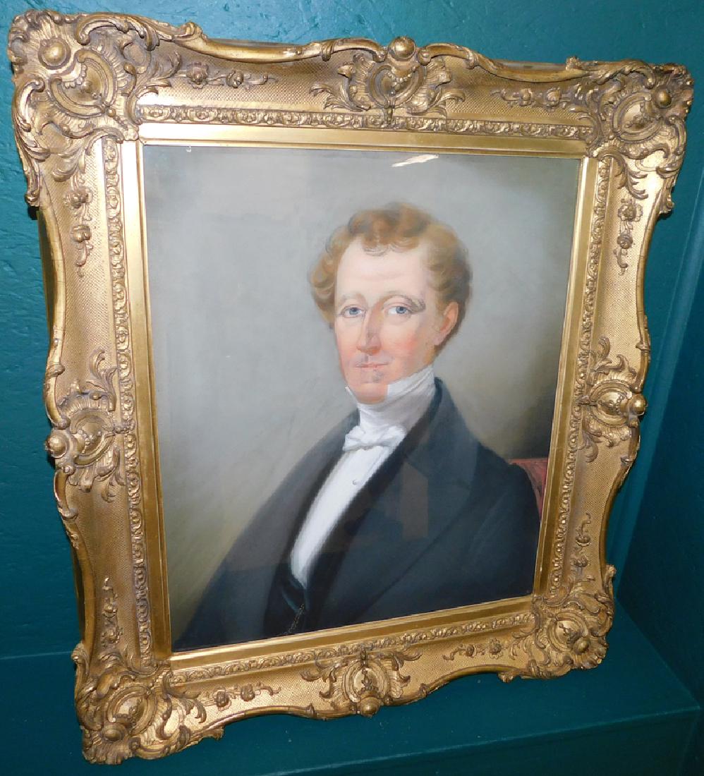 Pastel Portrait Of Gentleman In GL Frame (1 of 4)