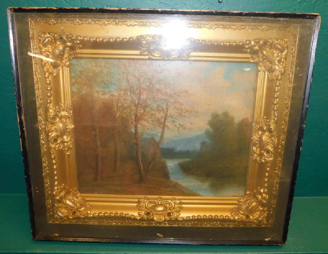 OOC Landscape Scene Signed Frank Stone (1 of 3)