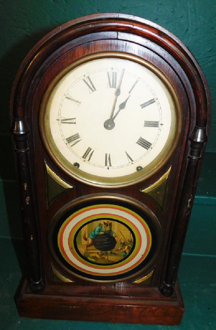 Rosewood Seth Thomas Double Date Clock (1 of 1)