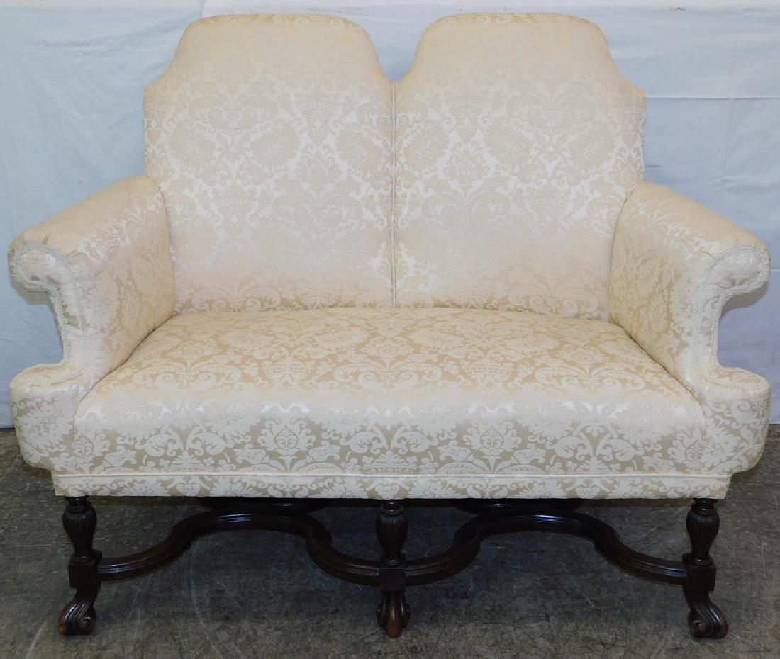 William & Mary Walnut Two Seat Settee (1 of 5)
