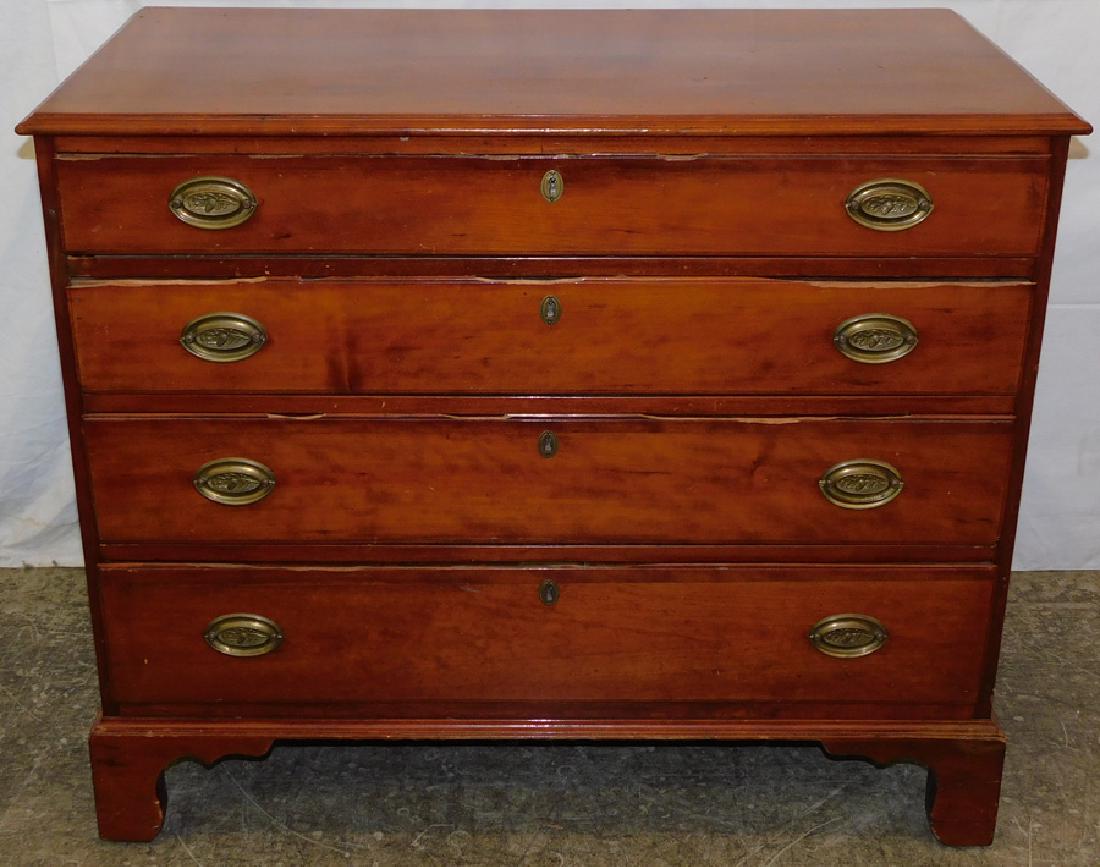 19th C Cherry 4 Drawer PA Bachelors Chest (1 of 4)