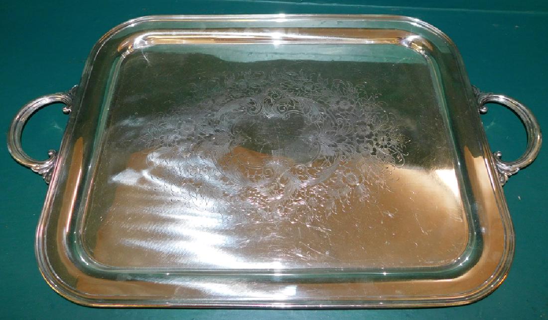 Silver-plated Serving Tray (1 of 4)