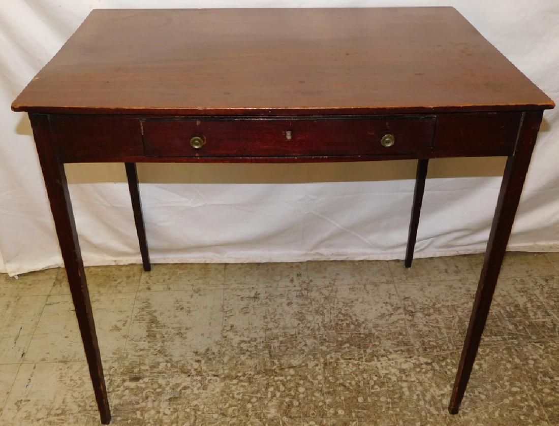 19th C Mahogany One Drawer Work Table (1 of 5)