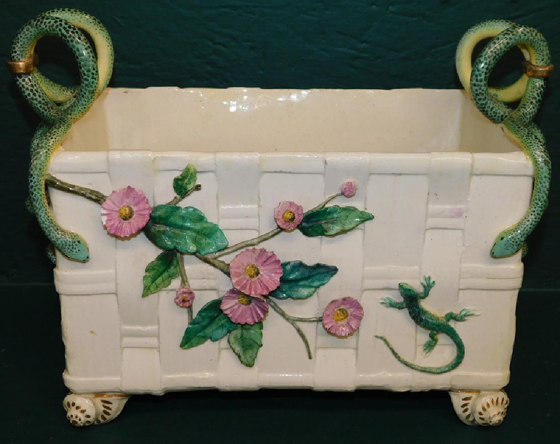 Majolica Footed Jardinere (1 of 6)