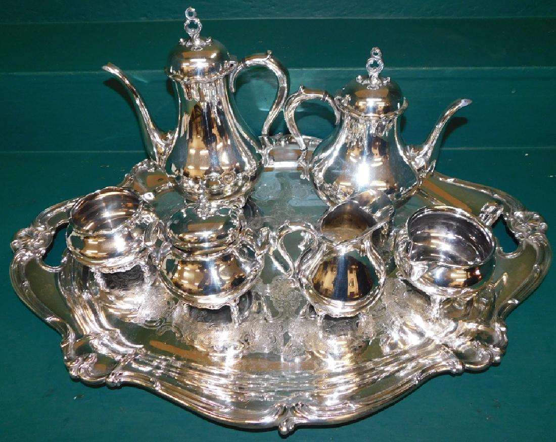 7 Pc Reed & Barton Silverplate Tea set (1 of 5)