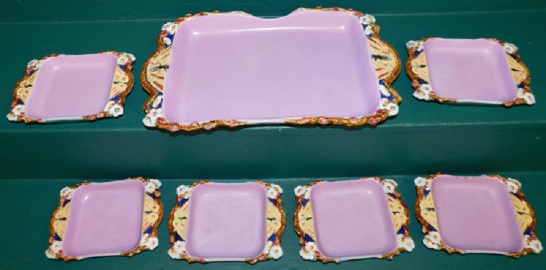 7 Pc Majolica Berry Set (1 of 4)