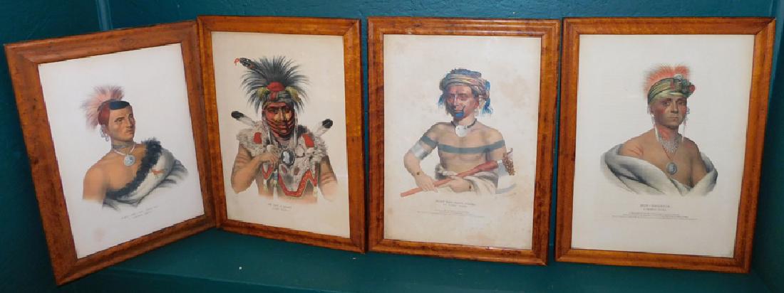 Four Native American Indian Engravings (1 of 11)
