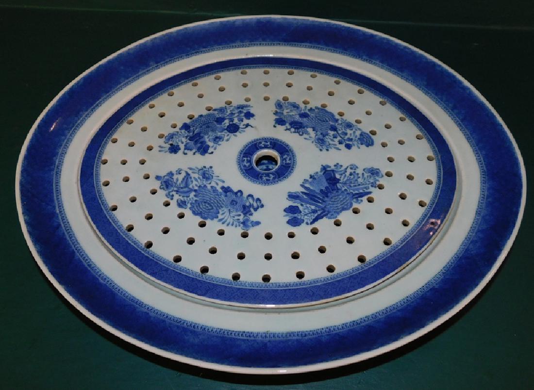 Fitzhugh Chinese Oval Platter With Strainer (1 of 3)
