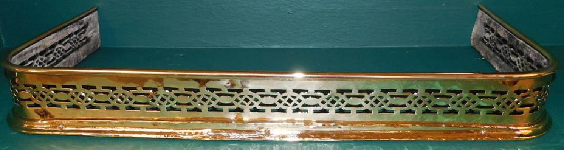Brass Openwork Fire Fender (1 of 3)
